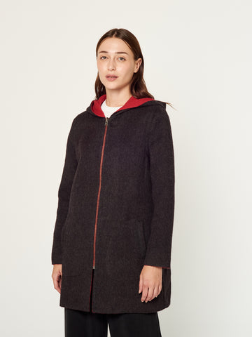 ABRIGO INCALPACA 834 | GRIS/ROJO