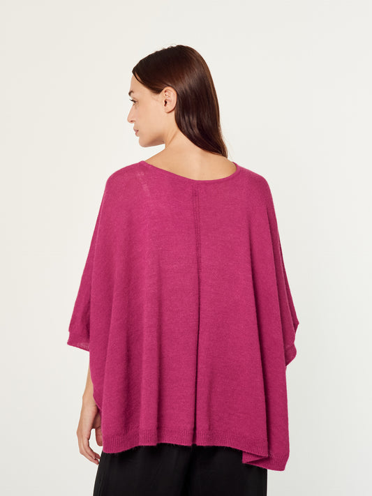 PONCHO ALPACA 20 | FUCSIA