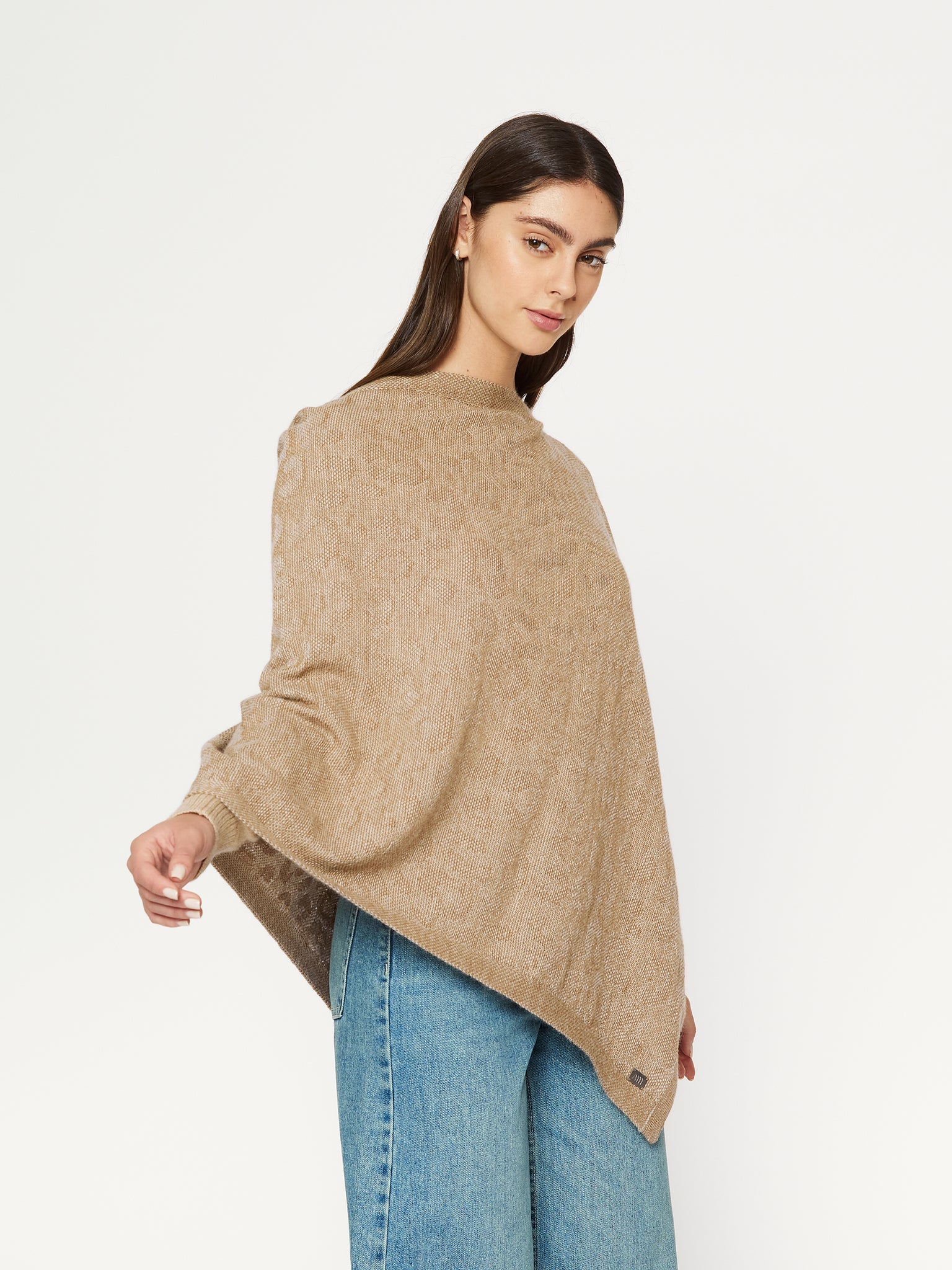 PONCHO RUINETTE PONCHO | CAMEL