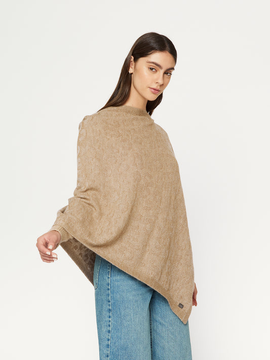 PONCHO RUINETTE PONCHO | CAMEL