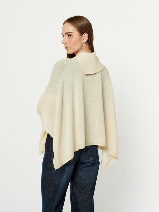 PONCHO USHBA | ECRU