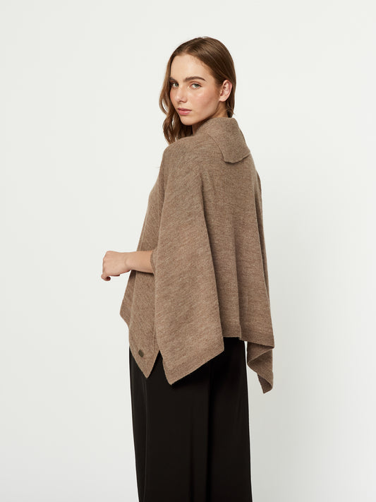 PONCHO USHBA | BEIGE