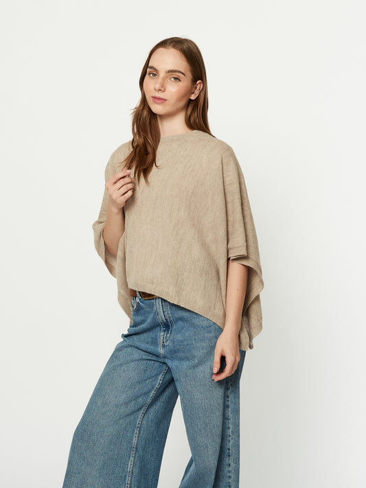 PONCHO TEPLI | BEIGE