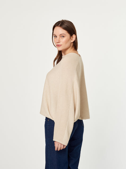 Poncho Alpaca 21 | Beige