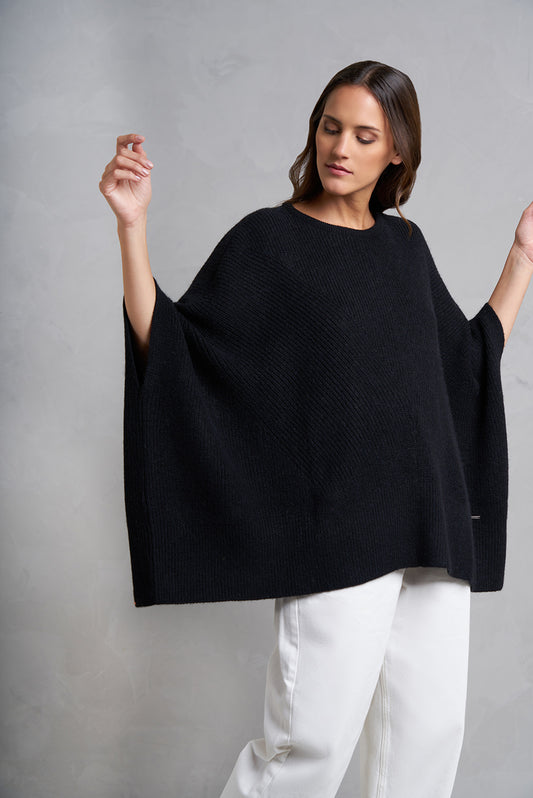 PONCHO INCALPACA 624 | BLACK