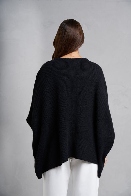 PONCHO INCALPACA 624 | BLACK